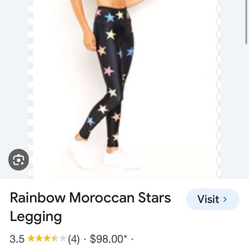 Goldsheep leggings (rainbow Moroccan stars) size SM